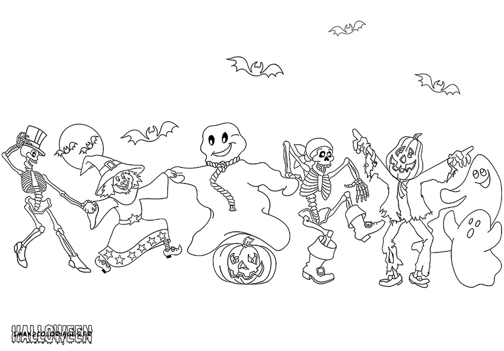 coloriage personnages halloween