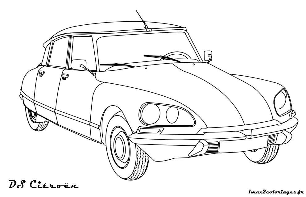 dessin Citroën DS