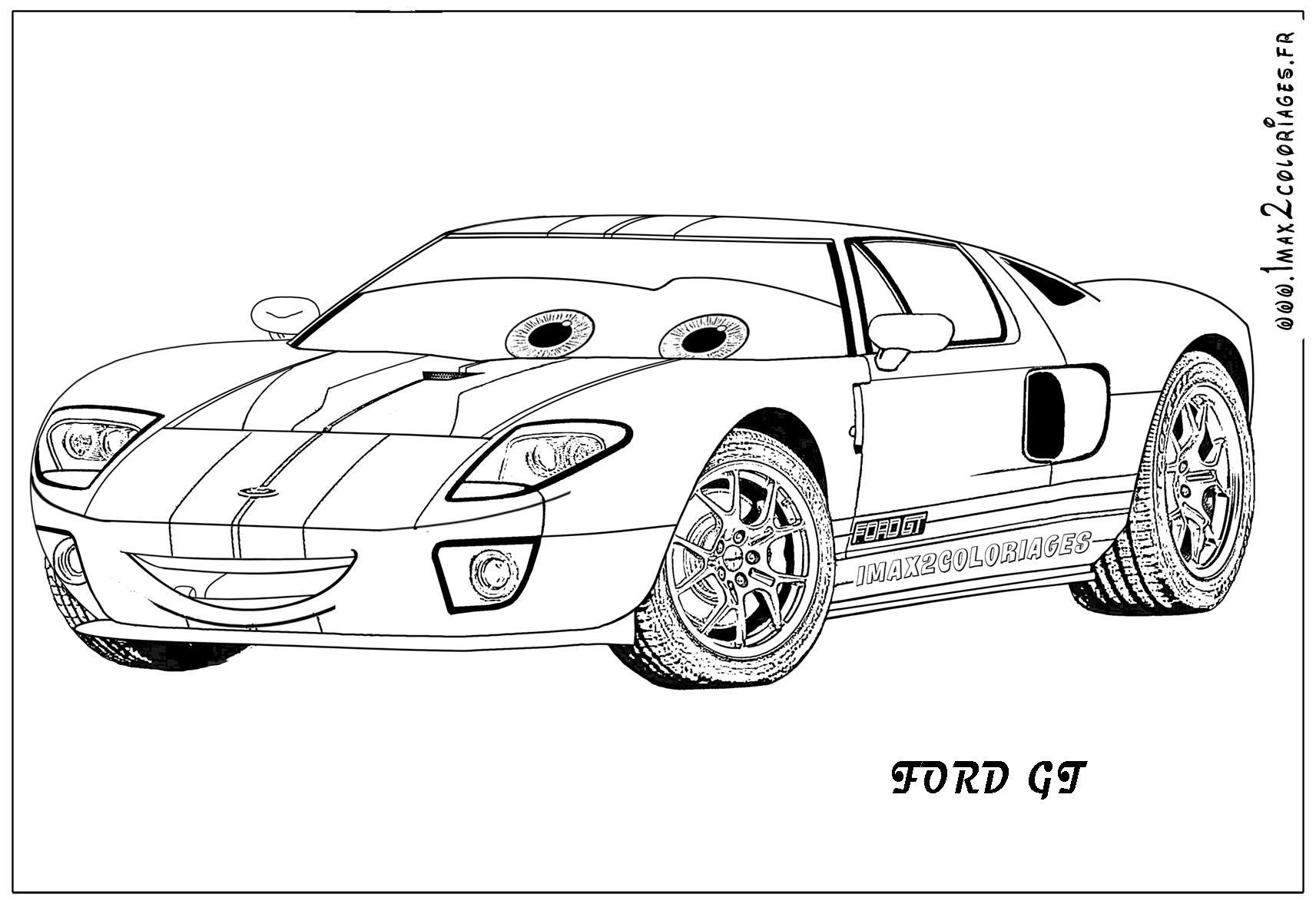 Ford GT coloriage