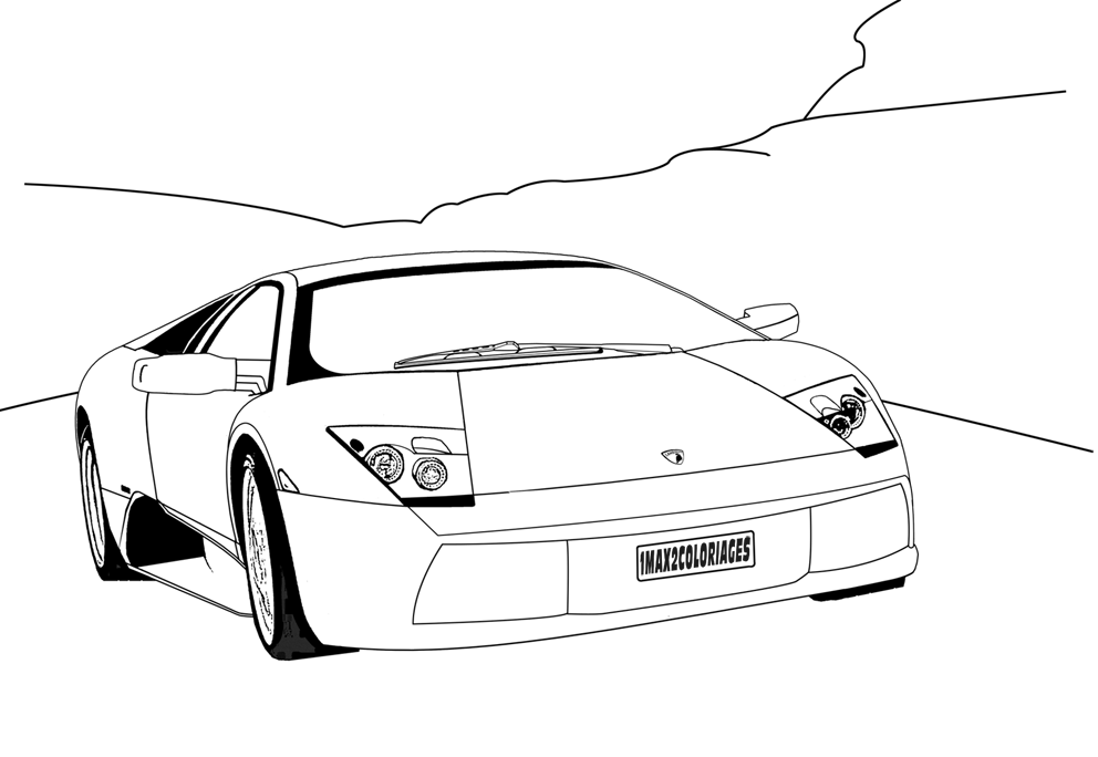 dessin Lamborghini Murcielago 