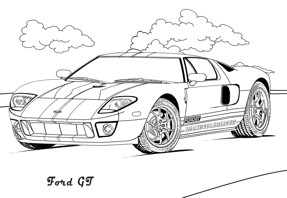 dessin ford gt