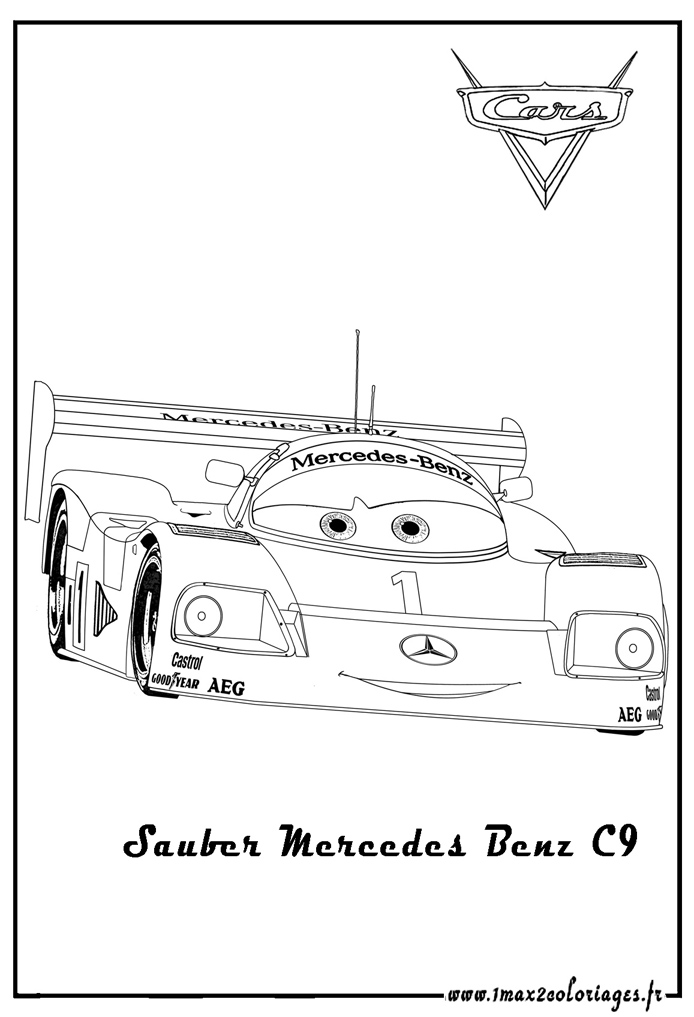 sauber maercedes benz C9 dessin