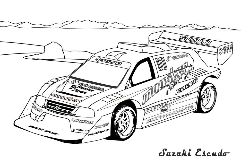 dessin Suzuki Escudo