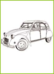 2cv citroen coloriage dessin