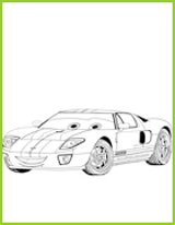 ford gt coloriage