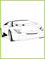 Lamborghini Murciélago coloriage