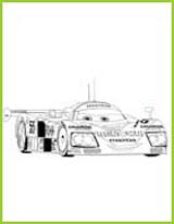 Mazda 787b coloriages 