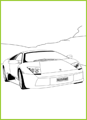 dessin Lamborghini Murcielago 