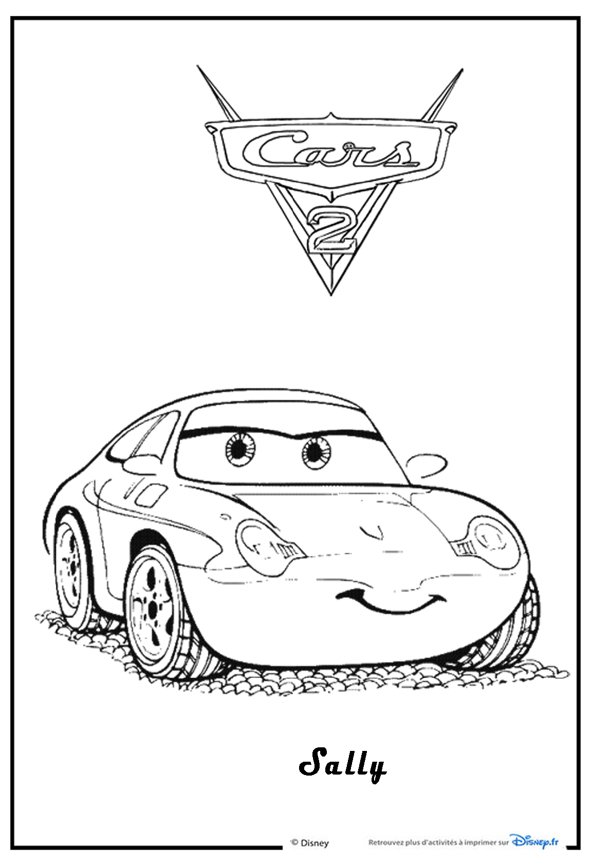 cars the movie coloring pages sally ride - photo #27