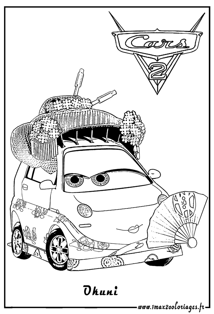 Okuni cars2 coloriage