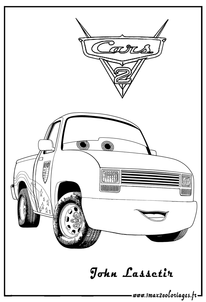 John Lassetire cars2 coloriage