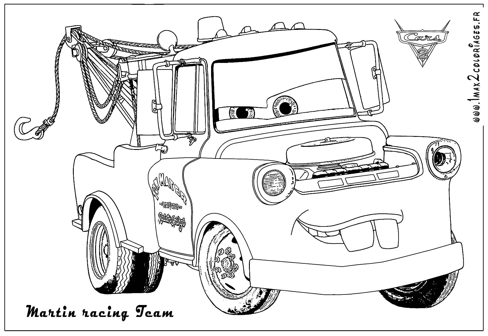 Coloriage Cars Flash Mcqueen
