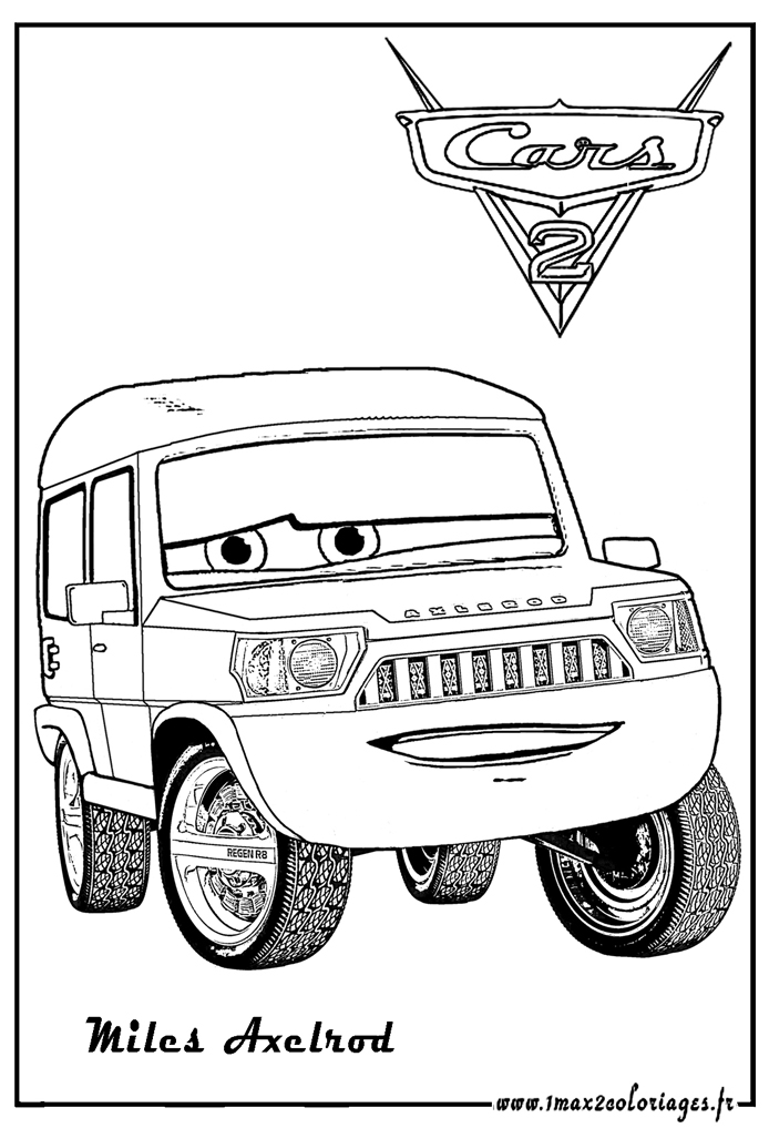 Miles Axelrod cars2 coloriage