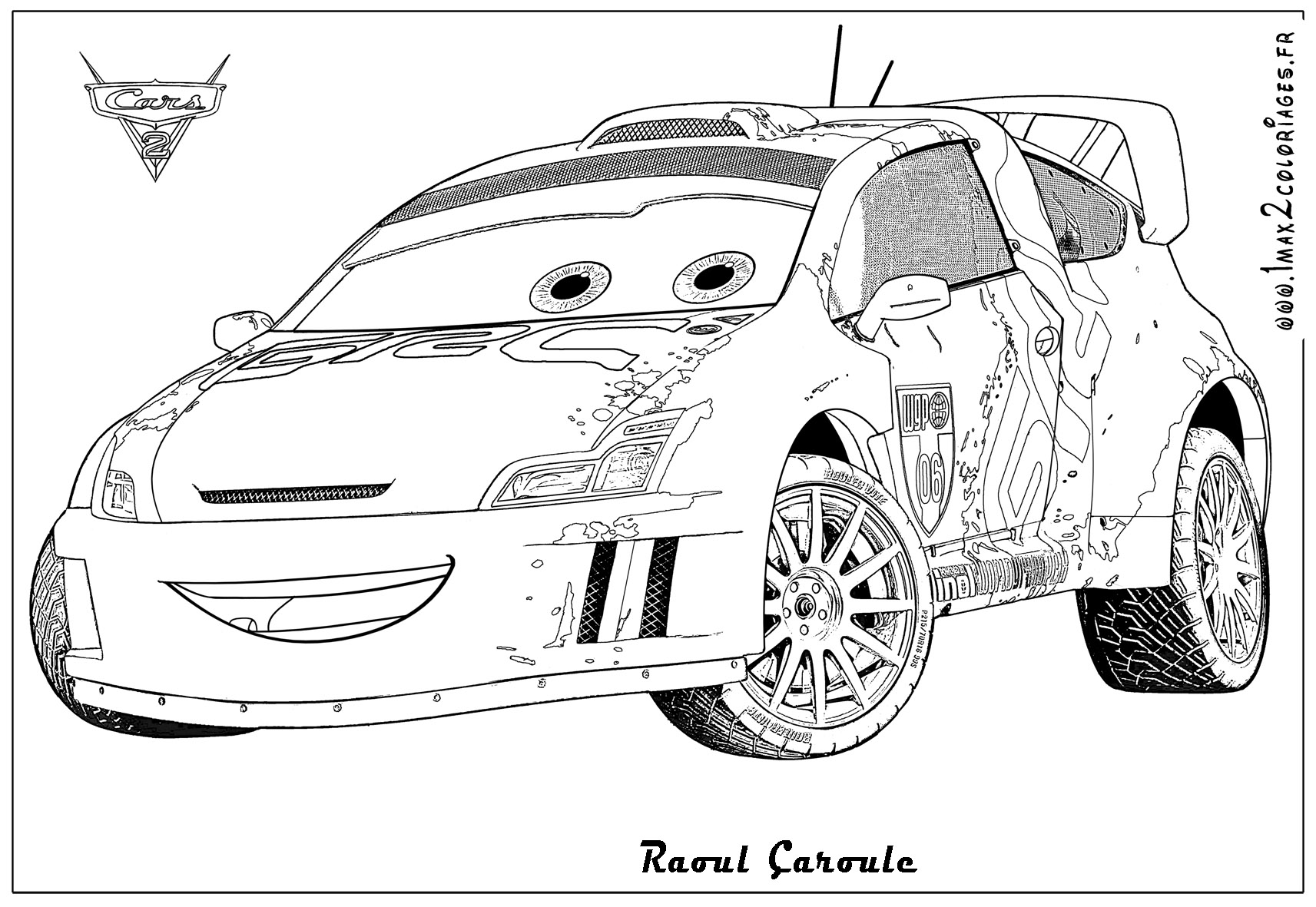 David Hobbscap cars2 coloriage