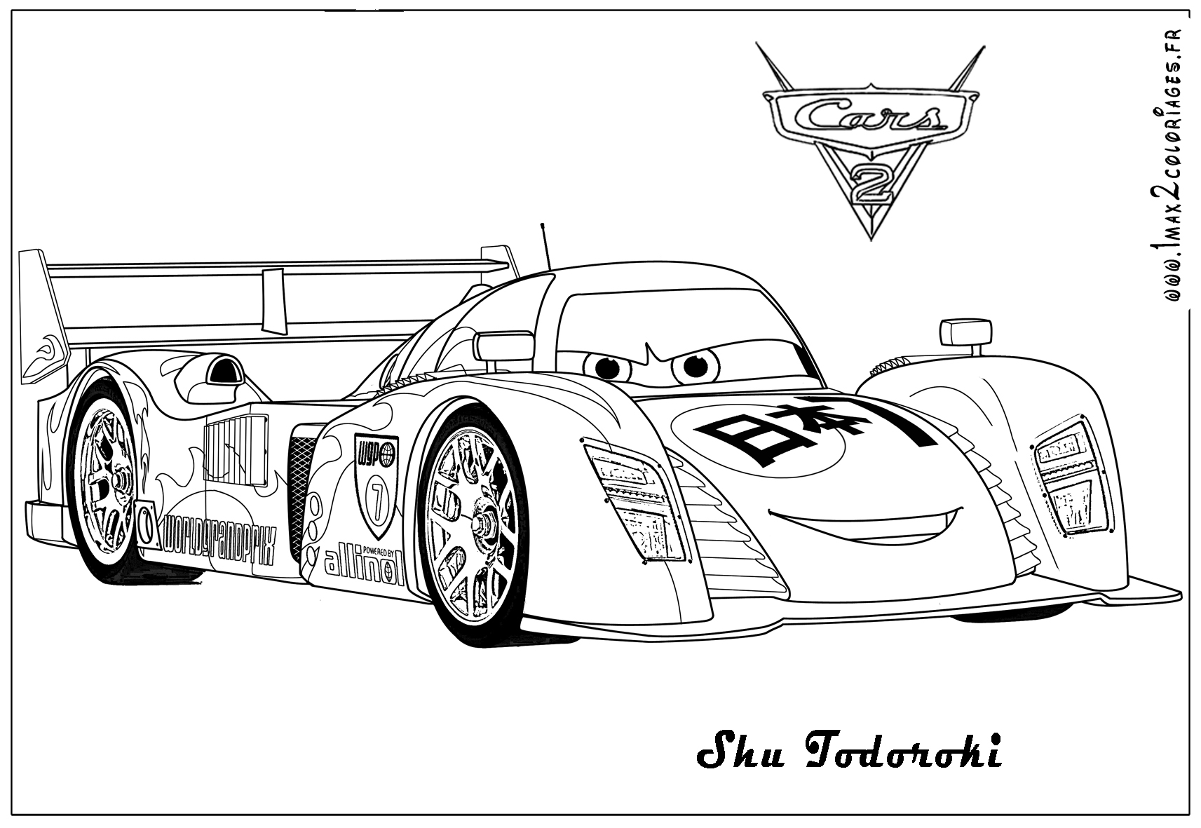 Cars 2 Coloring Pages Shu | free coloring pages of shu todoroki cars 2 Cars 2 Coloring Pages Shu | free coloring pages of shu todoroki cars 2