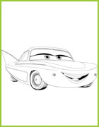 flo cars 2 coloriages