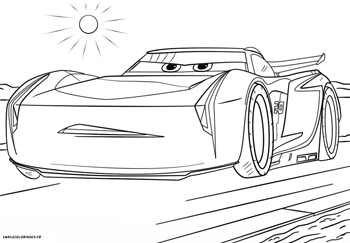 coloriage cars 3  bolide