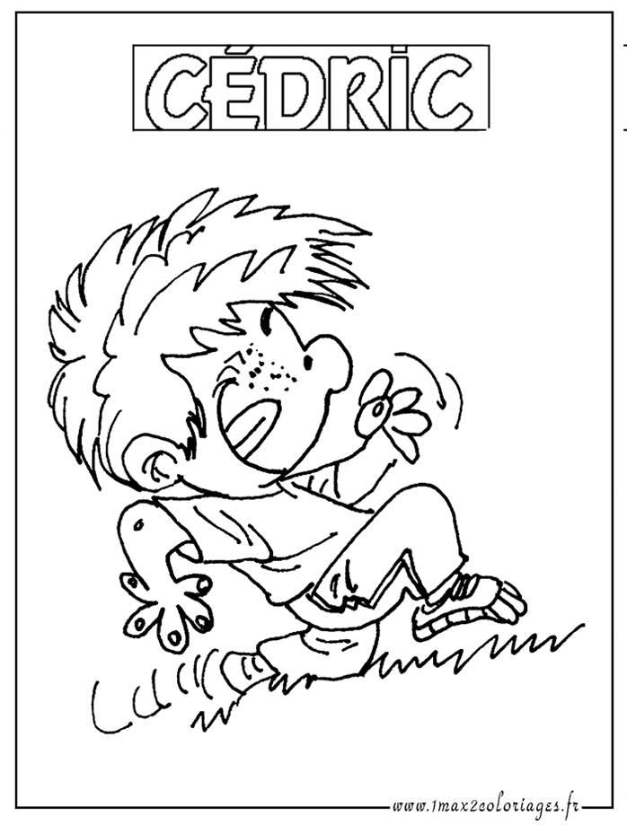 coloriage cedric