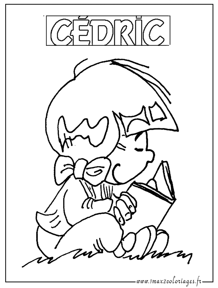 coloriage cedric