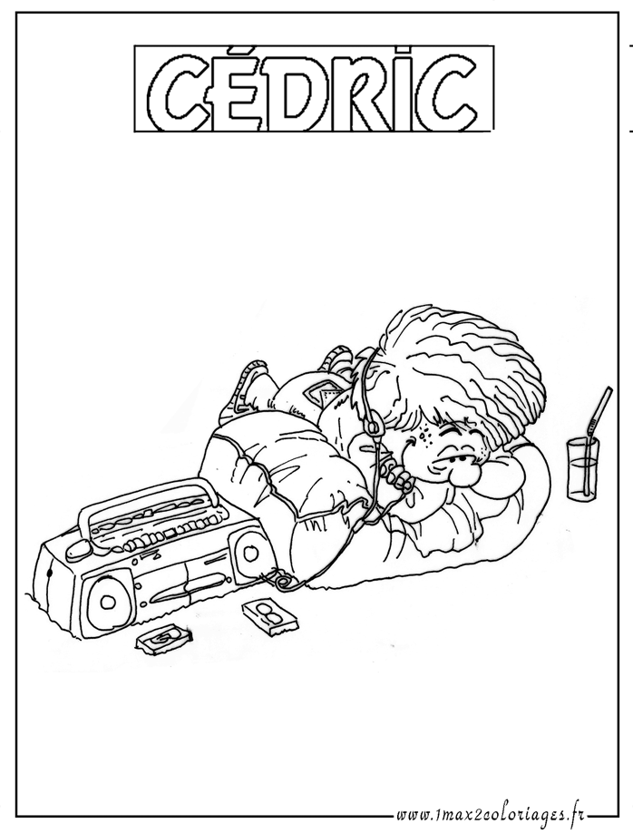 coloriage cedric