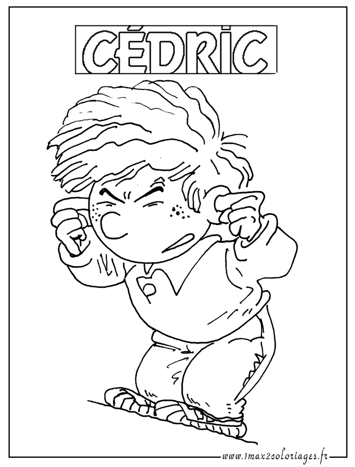 coloriage cedric