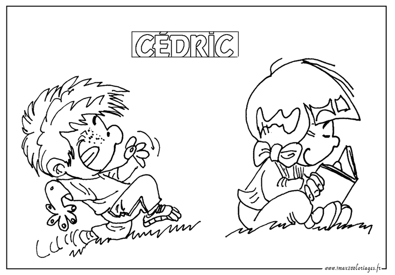 coloriage cedric