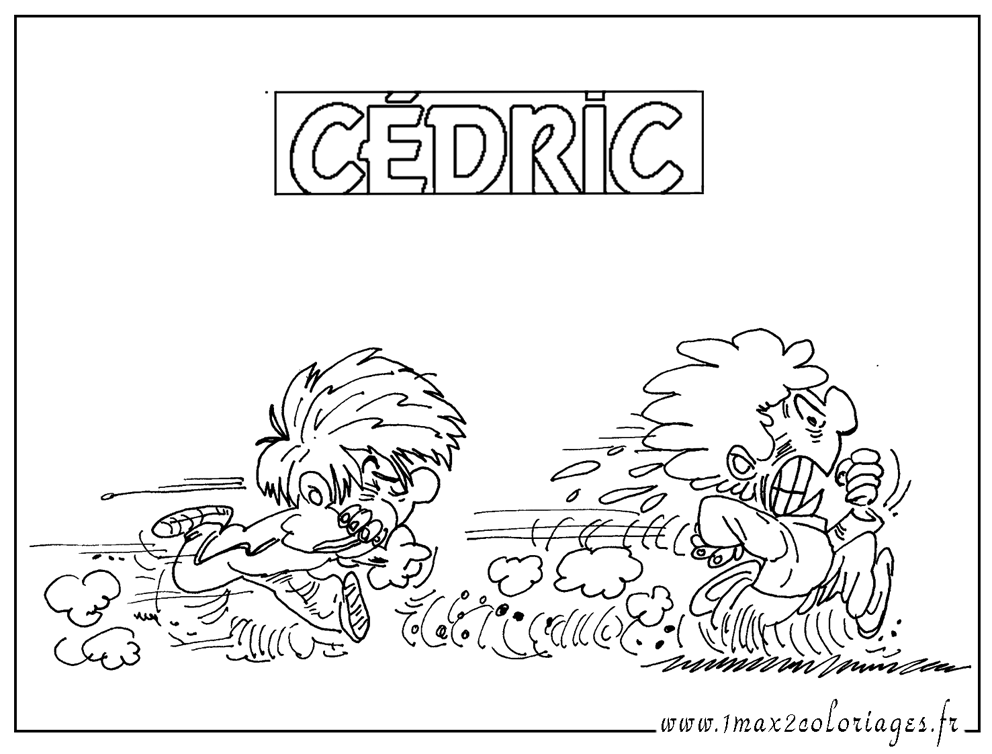 coloriage cedric