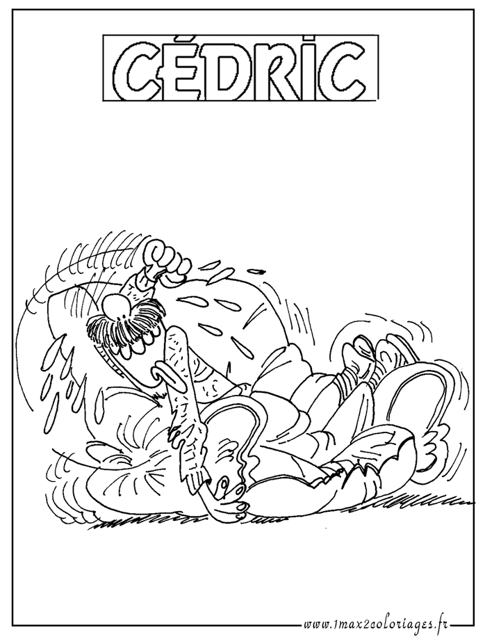 coloriage cedric