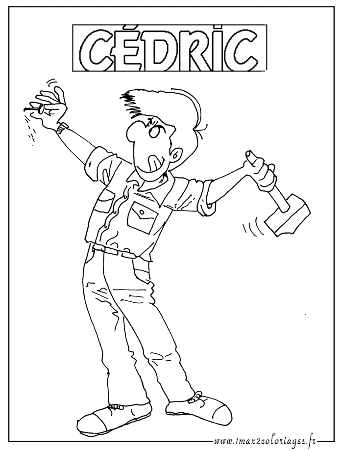 coloriage cedric