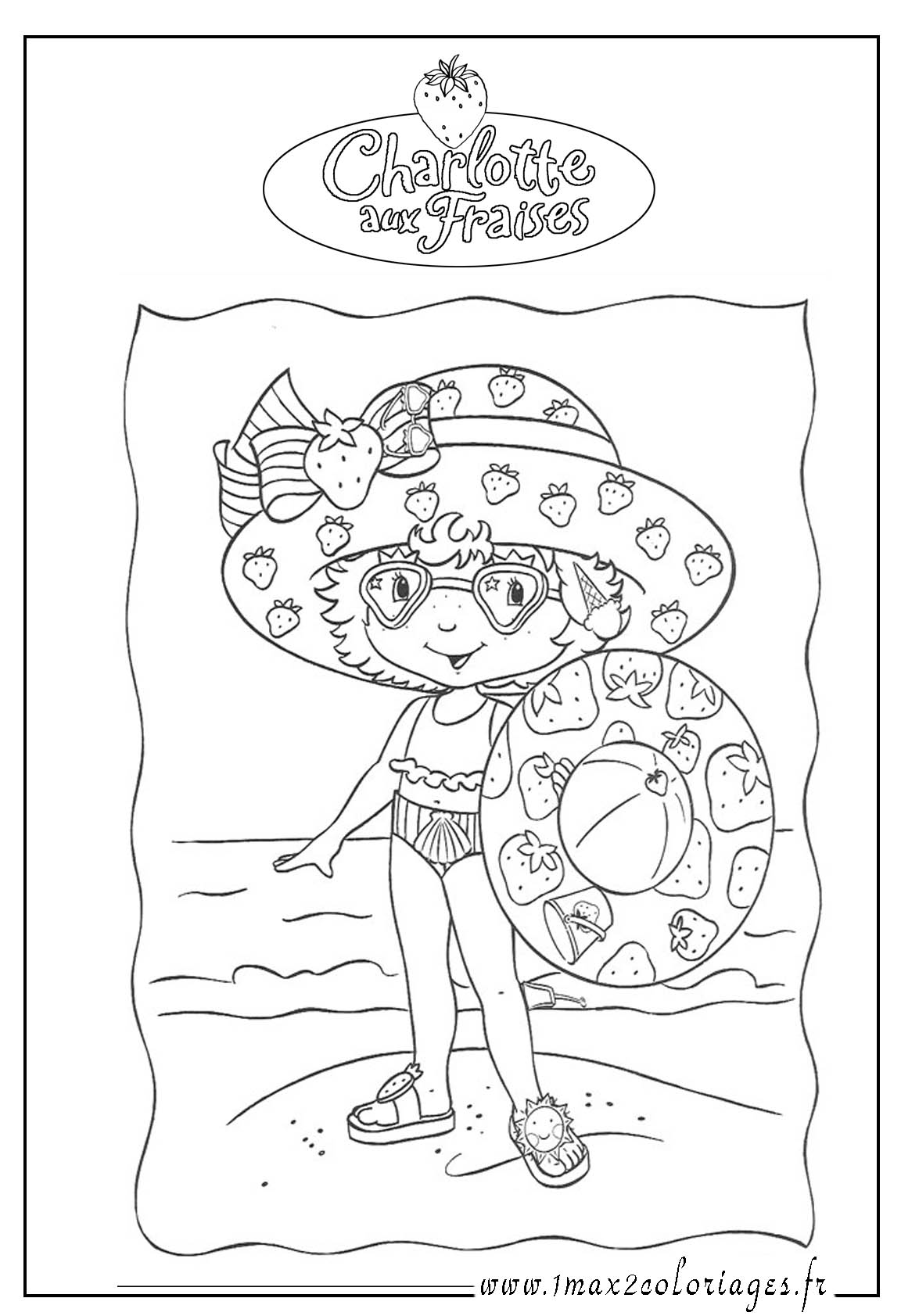 Coloriage Charlotte Aux Fraises A Imprimer