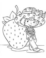 coloriage charlotte aux fraises