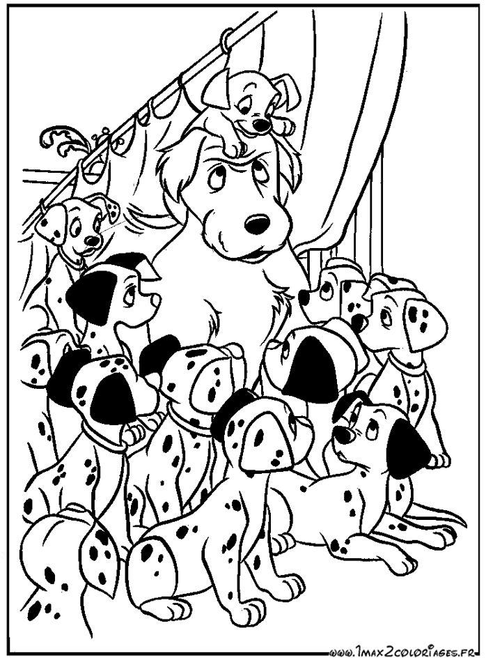 coloriage 101 dalmatiens