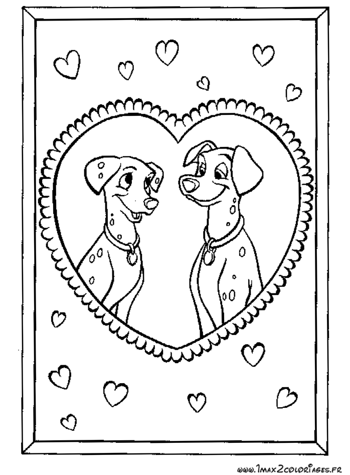 Coloriage dalmatien de disney adulte - JeColorie.com