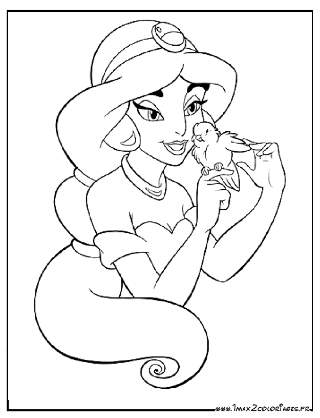 Les coloriages des princesses de Walt Disney a imprimer et a colorier