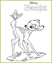 bambi et le papillon