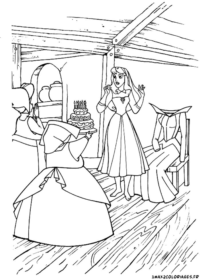 Coloriage De La Princesse Aurore