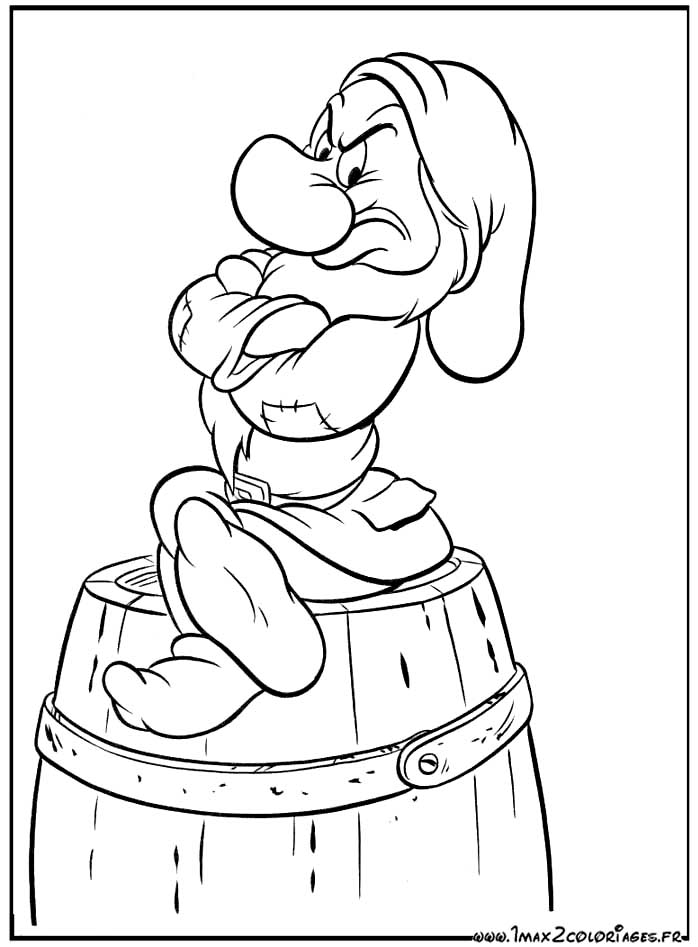 coloriage Blanche-Neige