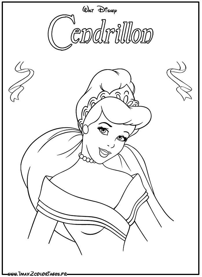 coloriage Belle Cendrillon