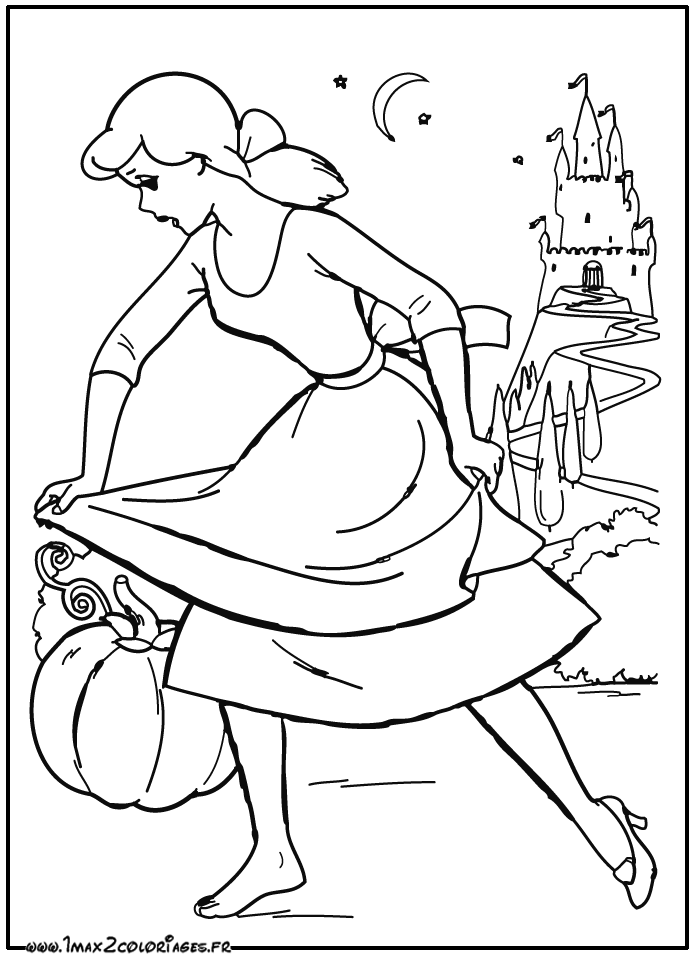 coloriage Cendrillon 