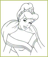 coloriage Belle Cendrillon