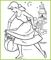 coloriage cendrillon