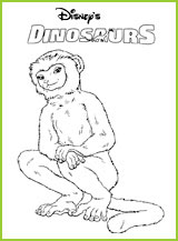 coloriage dinosaure plio lemurien