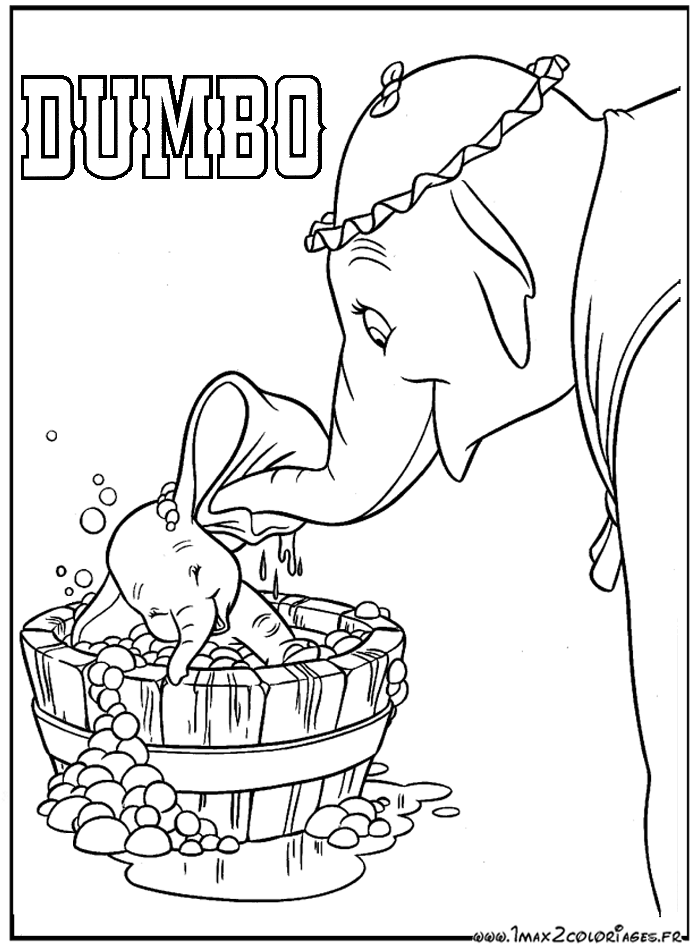 coloriage de dumbo