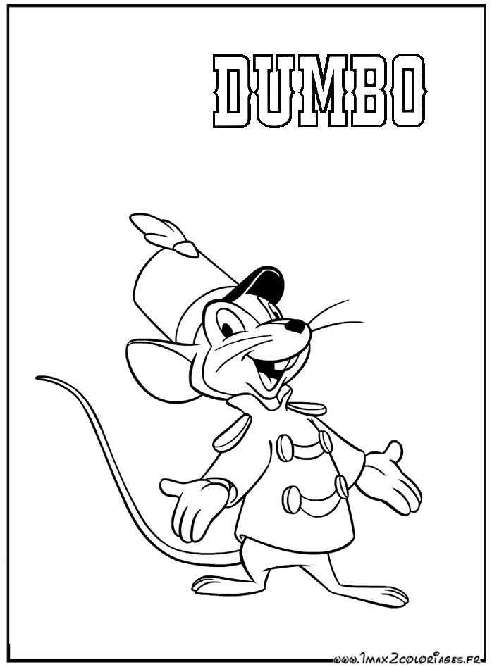 coloriage de dumbo