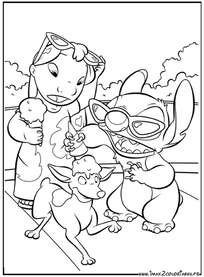 coloriage Lilo et Stitch 1 et 2