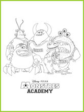 coloriages monstres academy