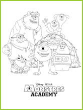 coloriages monstres academy