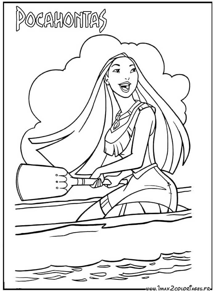 coloriage pocahontas