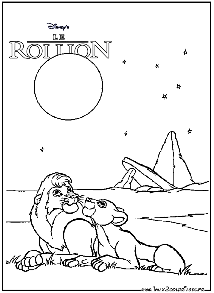 Coloriage Gratuit Le Roi Lion