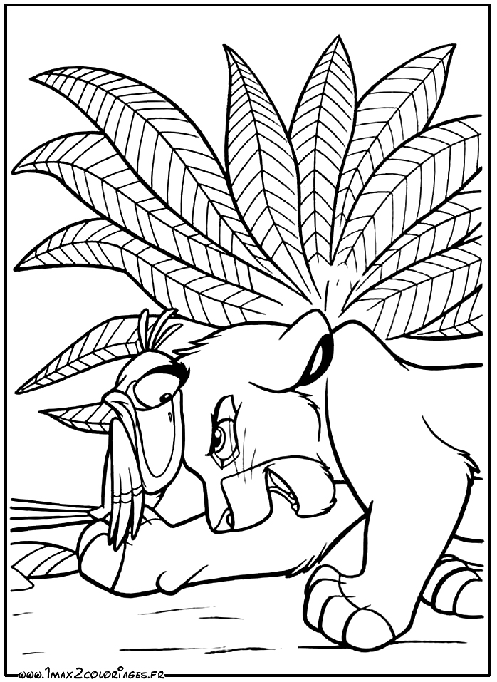 zazu lion king coloring pages - photo #29